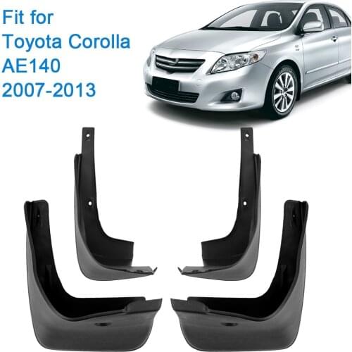 4Pcs/set Fender Mud Flap for Toyota Corolla AE140 2007-2013 Splash Guards Car Mud Flaps Front Rear Mudguards Car Accessories