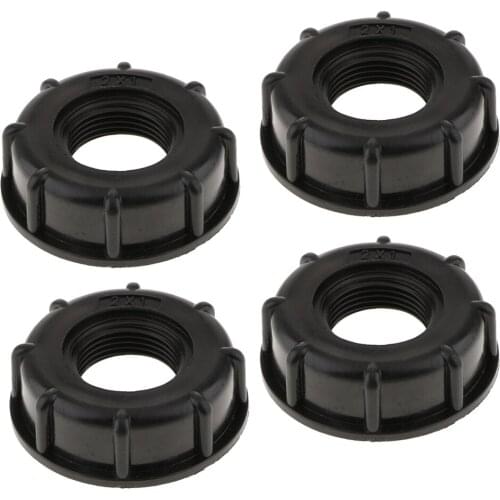 4pcs IBC Tank Thick Threaded Cap ( 1inch) - Hose Adaptor/Connector , Adapto Tap Cap With Hole Thick Thread