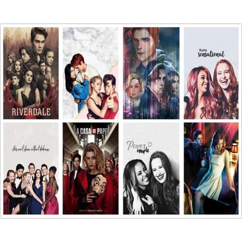 5D DIY Diamond Painting Riverdale Poster Art Diamond Inlaid Character Diamond Embroidery Cross Stitch Kit Home Decoration Gift