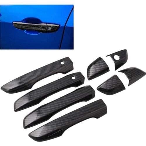 ABS Plastic Door Handle Covers Trims for For 2016 -20 Honda Civic w/Keyless Hole