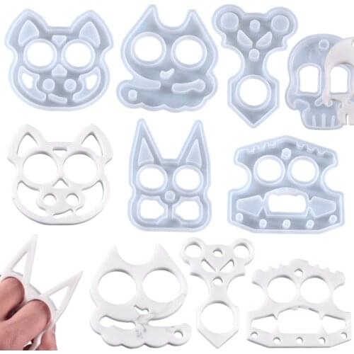 Cartoon Animals Keychain Casting Silicone Mould DIY Crafts Jewelry Pendant Making Tools Crystal Epoxy Resin Mold