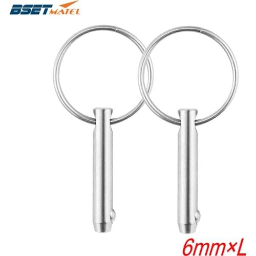 2PCS 6mm 316 Stainless Steel Quick Release Ball Pin for Boat Bimini Top Deck Hinge Marine hardware Boat Accessories