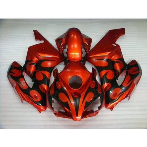 For CBR1000 RR 2004 - 2005 Fairings CBR 1000 RR 04 Plastic Fairings CBR1000RR 2005 Orange Black Fairing