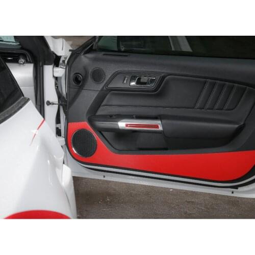 For Ford Mustang 2015 2016 2017 Up Car Interior Door Handle Frame Trim Styling Car-covers Mouldings Accessories ABS