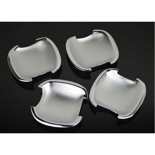 HOT Chrome Car Door Handle Cup Bowl Cover Trim For KIA K2 RIO Sedan 2011 2012 2013 2014 2015 Accessories