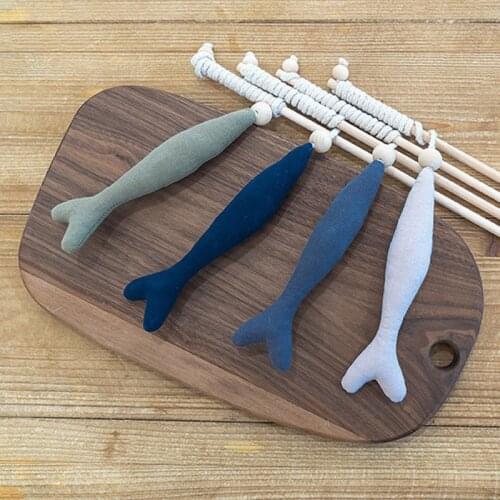 Cat Toys Plush Catnip Simulation Fish Toys Teeth Grinding Cat Plush Thumb Funny Cat Stick Pet Accessories