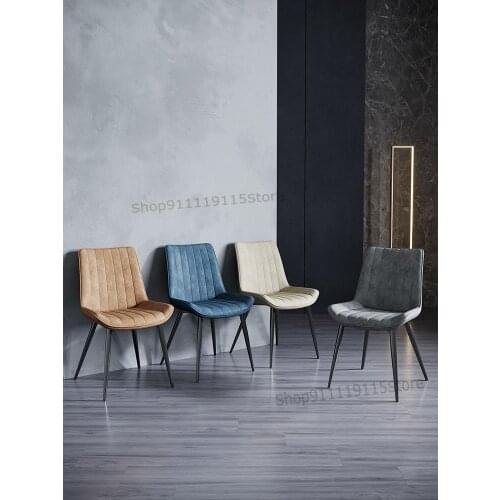 Customized Nordic Light Luxury Dining Chair Household Post Modern Simple Table Chair Designer Back Stool Minimalist Fashion Crea