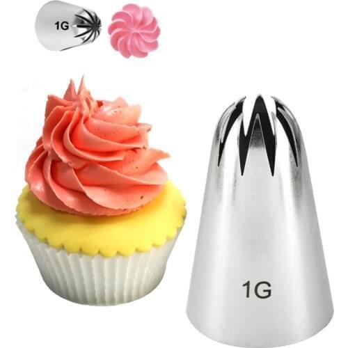 1G Larger Size Drop Flower Tips Decorating Nozzle Icing Tube Pastry Tips Fondant Cake Decorating Sugarcraft Tools Bakeware