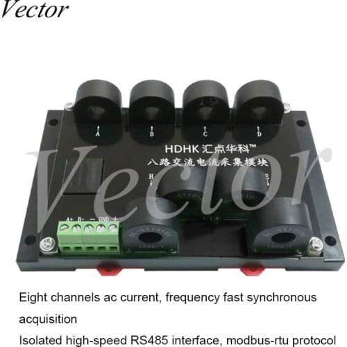 Multi-channel 8-channel Ac 20A Current Frequency Measurement Acquisition Module RS485 Sensor Transmitter Modbus-rtu