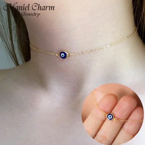 Fashion Charming Gothic Eyeball Vintage Punk Devil Eyes Pendant Necklace-Copper Evil Eye Necklace Gifts 2021 New