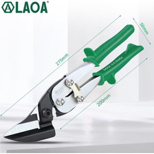LAOA Cr Mo Aviation Scissors Professional Tin Cutting Scissors HRC 58 Sheet Iron Scissors