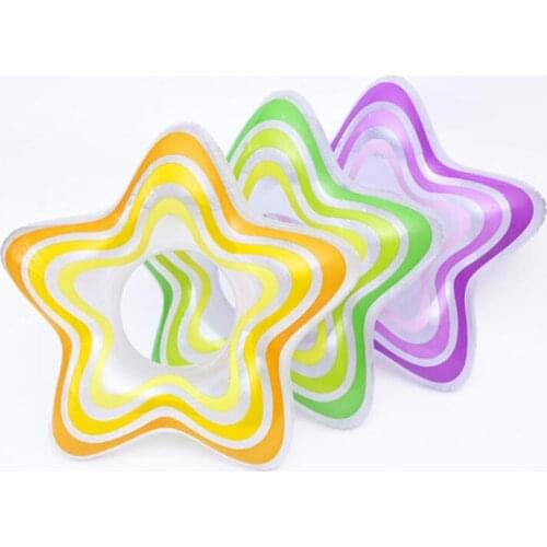 Wholesale Children Inflatable Swim Ring Life Buoy Float Ring Armpit Swimming Lap Star-Shaped Swim Circle