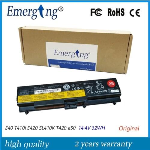 14.4V 32WH Original Laptop Battery for Lenovo Thinkpad E40 T410i E420 SL410K T420 e50 T410