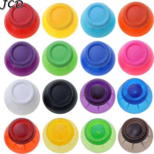 JCD 2PCS For Sony PS5 Playstation 5 Controller Thumbstick Cover Transparent Clear 3D Analog Joystick Stick Module Mushroom Cap