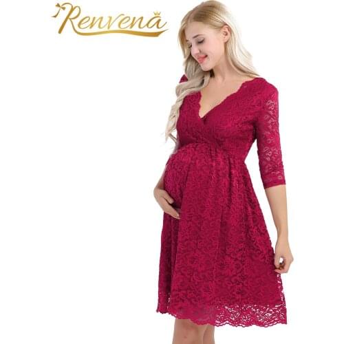 Renvena Evening Dresses For Pregnant Women