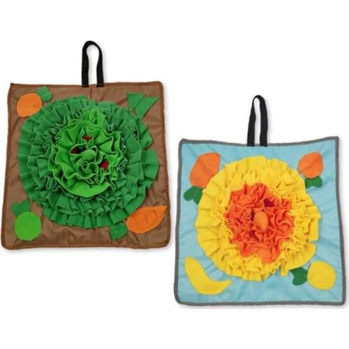 Pet Dog Snuffle Mat Nose Smell Training Blanket Sniffing Pad Slow Feeding Bowl