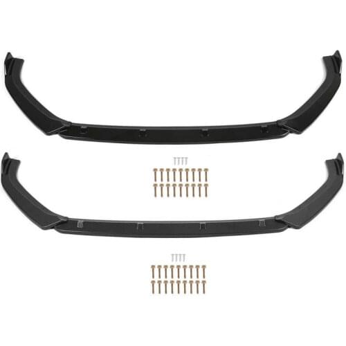 3pcs Maxton Style Front Bumper Splitter Lip ABS UV Protected for Volkswagen Golf MK7 2013 2014 2015 2016 Car Accessories
