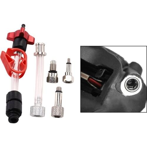 Standard Bike DOT Oil Bleed Kit Bicycle Hydraulic Disc Brake Bleeding Tools Adapter Bleeding Hose Connector Fits Guide Code
