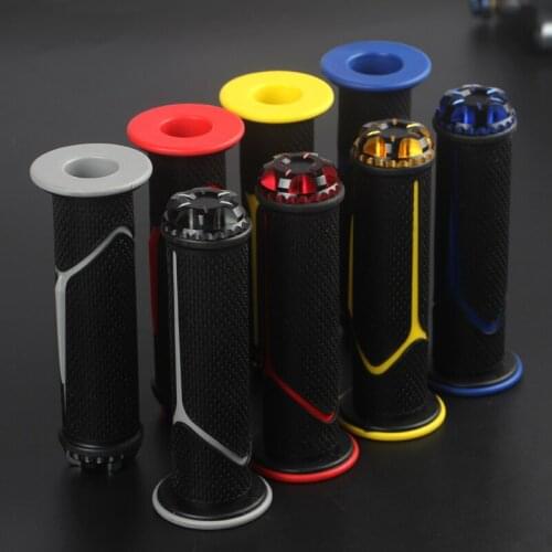Universal 7/8'' 22MM CNC Motorcycle handle grips racing handlebar grip for KTM Honda kawasaki Yamaha Suzuki Ducati Hyosung BMW
