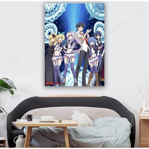 Japan Anime Rokudenashi Majutsu Koushi to Akashic Records Canvas Poster Wall Art Home Decor Painting