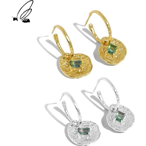 SSTEEL Zircon Lotus Leaf Drop Earings Designer Earrings For Women Luxury Sterling Silver 925 Punk 2021 Trend New Fine Jewellery