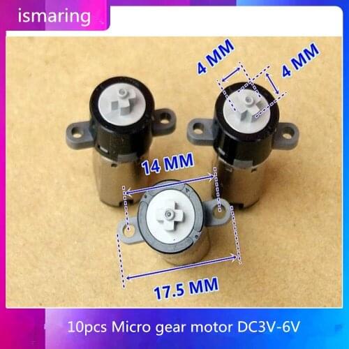 10pcs Micro gear motor DC3V-6V beauty equipment Planetary geared motors miniature robot 70RPM electric motor for DIY toy cars m