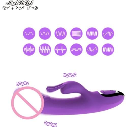 12 Speed G Spot Vibrator for women Dildo Sex toy Rabbit Vibrator Vaginal Clitoral massager Female Masturbator Sex Toys for Women