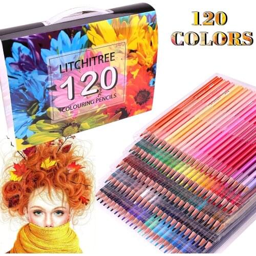 120 Colouring Pencils - 120 Unique Coloured Pencils and Pre Sharpened Crayons for Coloring Book,Ideal Gift for Artists