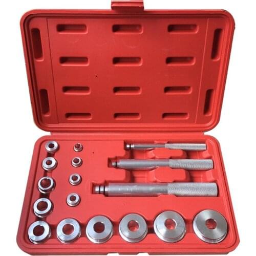17PCS Wheel Bearing Race Seal Bush Driver Master Tool Aluminum Axle Auto Set Car Repairing Tools with storage box