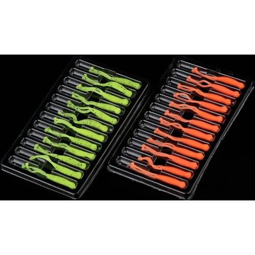 43mm 0.3g MiniSoft Lures Silicone Bait 12Pcs palpus jigging simulation Artificial Bass Worm Baitfishing Fishing Tackle