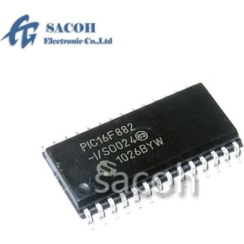 5PCS/lot New OriginaI PIC16F882-I/SO PIC16F882 or PIC16F882-I/SS PIC16F882-I/SP PIC16F882-I/ML SOP-28 8Bit CMOS Microcontrollers