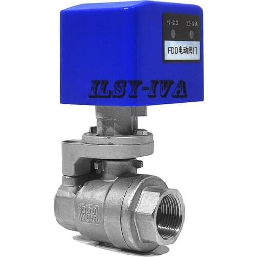 AC/DC 12/24V Stainless steel G3/4" 2 way electric ball valve CR03/CR04
