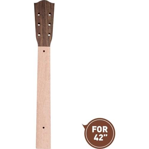 NAOMI 42 inch Guitar Neck Acoustic Guitar Neck Mahogany Neck Rosewood Veener Guitar Luthier Tool DIY For 42'' Guitar