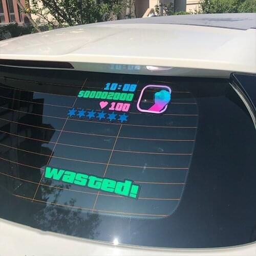 Car Styling and Decals Motorcycle Helmet Laptop Oil Tank Auto Tail Window Rear Windshiled Sticker for Classic GTA Wasted