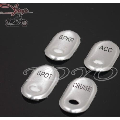 Free Shipping Metal Rocker Switch Cover Kit for Harley Touring Electra Glide Ultra Classic Road Glide Tri Glide Screamin Eagle
