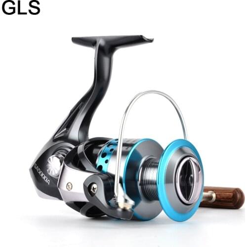 GLS Mirror gray Fishing Reel SA1000-SA6000 No Gap Metal Spool Spinning Reel High Speed 4.7:1/5.2:1 Reel Fishing Gear Pesca
