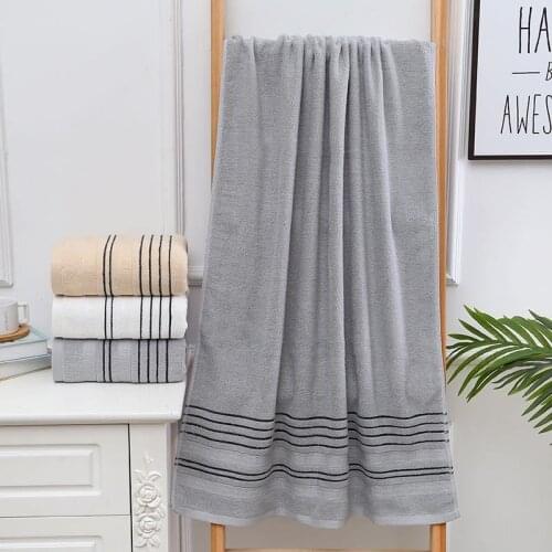 Cotton Beach Towel Terry Bath Towels Bathroom 70*140cm Thick Luxury Solid For SPA Bathroom Adults Bath Towels