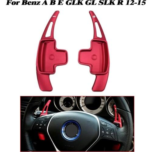 Yubao Red Steering Wheel Shifter Paddle Extension For Mercedes A B C E ML GL CLA GLA GLK SL SLK Class Benz W176 W246 W212 W204