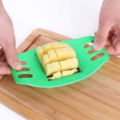 Hot Potato Chip Cutter Stainless Steel Cutter Vegetable French Fry Chopper Chips Making Tool Kitchen Gadgets Kitchen Accessories