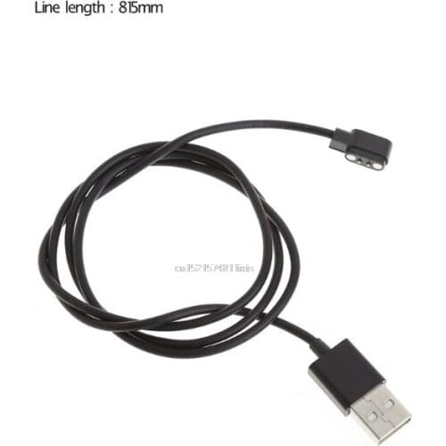 Magnetic Charge Charging Cable For Smart Watch with Magnetics Plug For 2 Pins Distances 2.84mm Black Novel Power Charger Cables