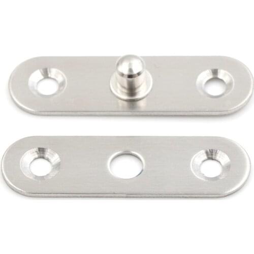 Furniture Hinges Rotating Hinge 360 Degree Stainless Steel Door Pivot Up Down Shaft Drop Ship 75/95/100mm