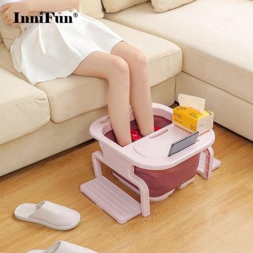 Massage Foot Spa Basin Massager For Foot Bath Home Use Devices Folded Feet Bathtub Multi-function Health Care Relaxation Tool