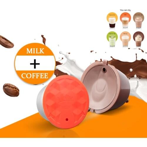 ICafilas Dolce Gusto Stainless Steel Refillable Reusable Milk & Coffee Capsule Pod 41mm Dolci Gusto Tamper Birthday Gift