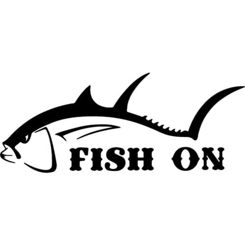 Fish Stickers Carp Exquisite Decals High Quality Car Decoration Personality Pvc Waterproof Decals Black/white, 17cm*7cm