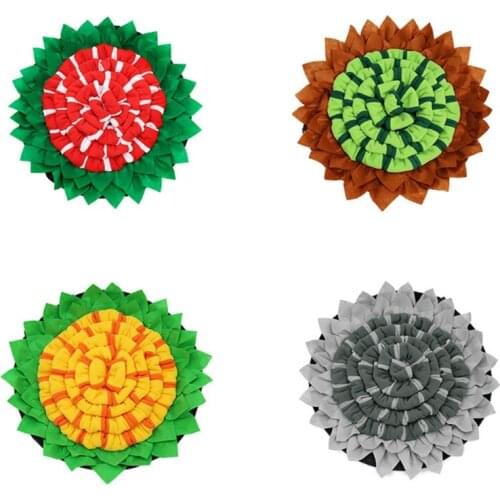 Pet Dog Snuffle Mat Nose Smell Training Blanket Sniffing Pad Slow Feeding Bowl
