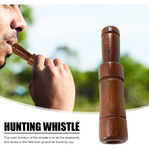 Practical Duck Call Whistle Outdoor Whistle Hunting Decoy Duck Call Whistle Wooden Bird Voice Trap Whistle Hunting Tool Supplies