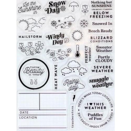 Word Clear Silicone Stamps for DIY Scrapbooking/Card Making/Kids Christmas Decoration Supplies Popular A2663