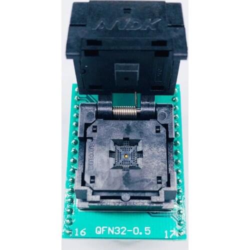 QFN32 MLF32 IC Pitch 0.5 IC550-0324-007-G Test/Programming Socket Clamshell Chip Size 5*5 Flash Adapter SMT Test Socket