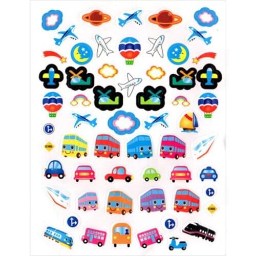 5 Pcs/lot Aircraft Car Stickers Scrapbooking Paper Self Adhesive Stickers Stationery Teacher Praise