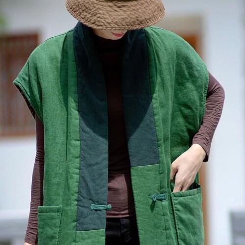 SCUWLINEN Women's Quilted Vests